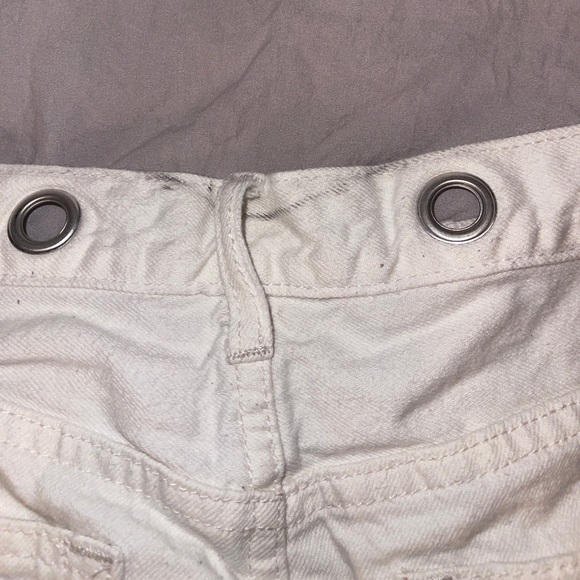 free people white jean shorts - Picture 3 of 3